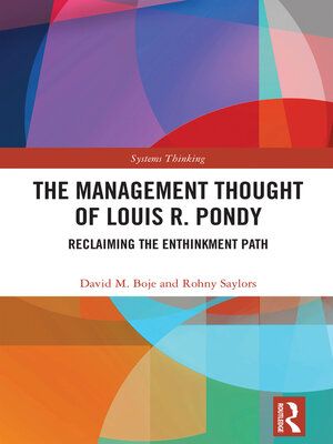 cover image of The Management Thought of Louis R. Pondy